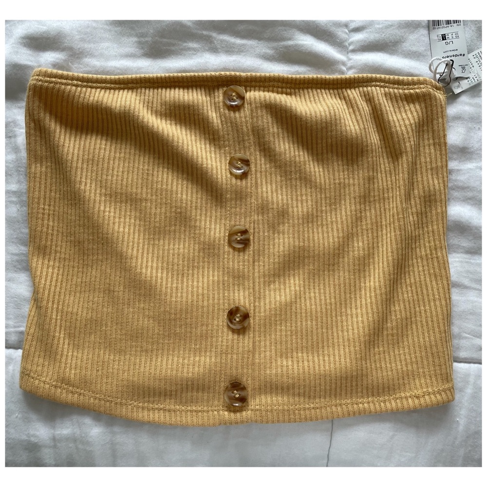Yellow crop top